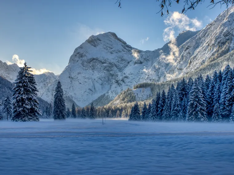 Winterlandschaft des Falzthurntals